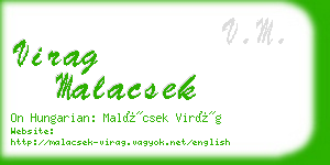 virag malacsek business card